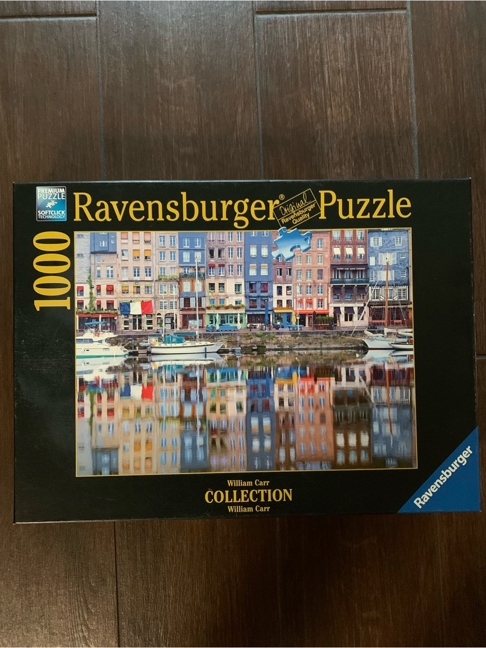 Ravensburger 1000 Pc Jigsaw Puzzle Honfleur France Reflection Harbor COMPLETE